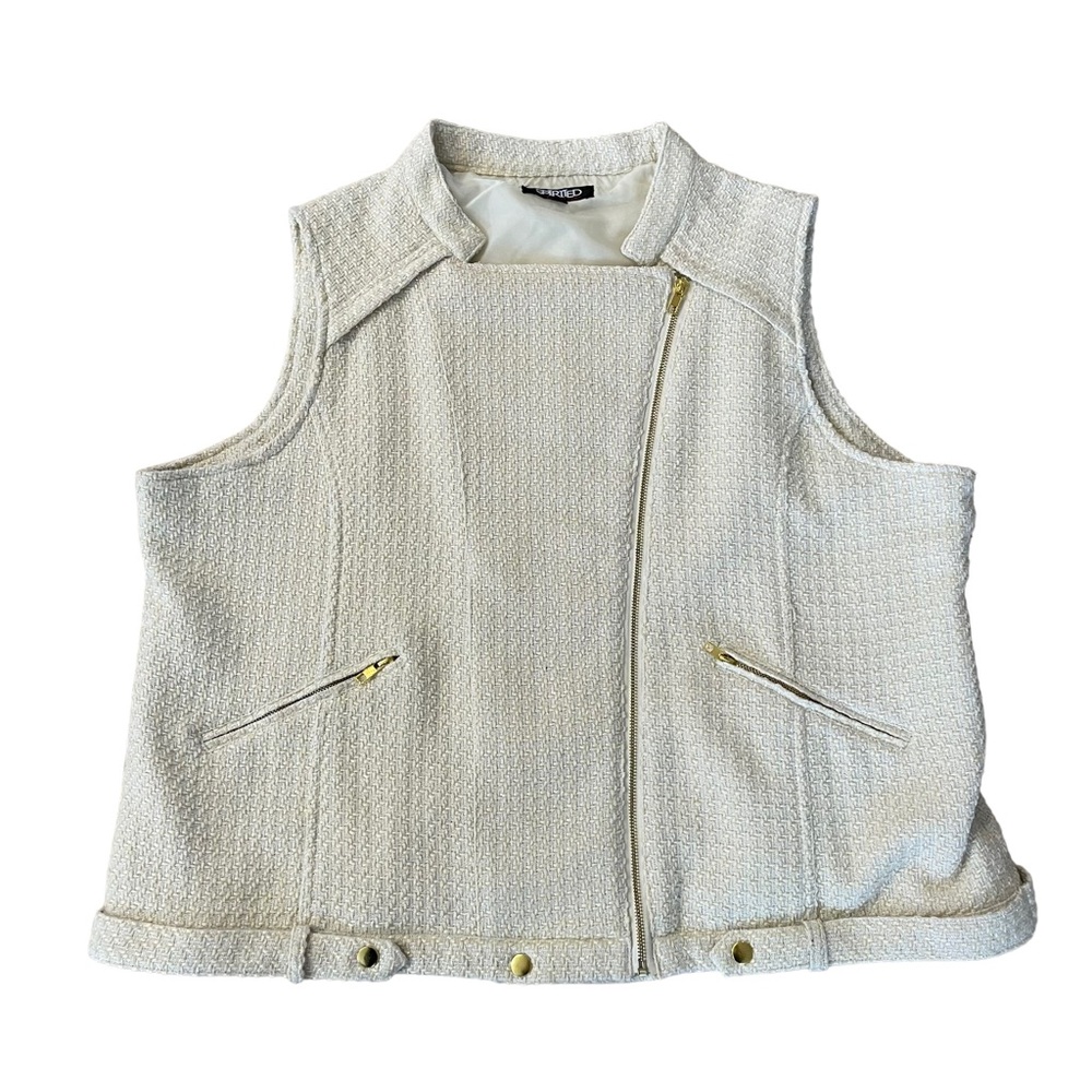 Spirited Randolph Duke Zip Up Textured Blazer